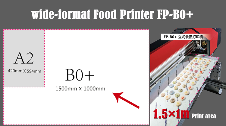 Большой формат вертикальный кормочный пищевой принтер FP-B0+